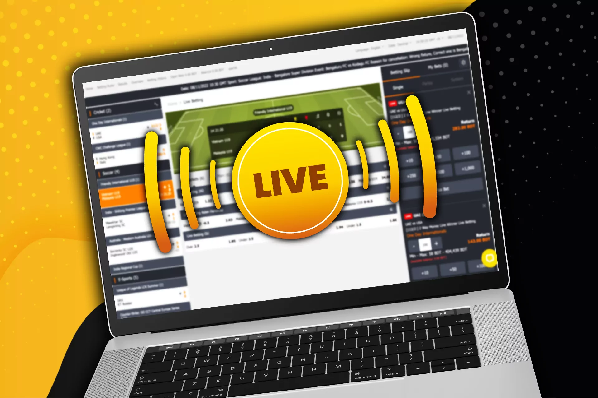 Watch live matches and place bets on Babu88.